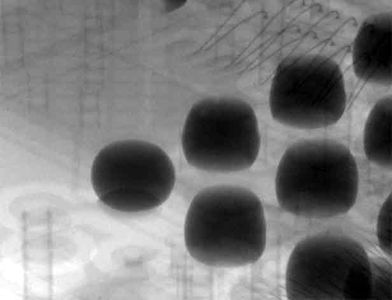 BGA with head-in-pillow effect (BGA ball is not positively connected with underlying pad)